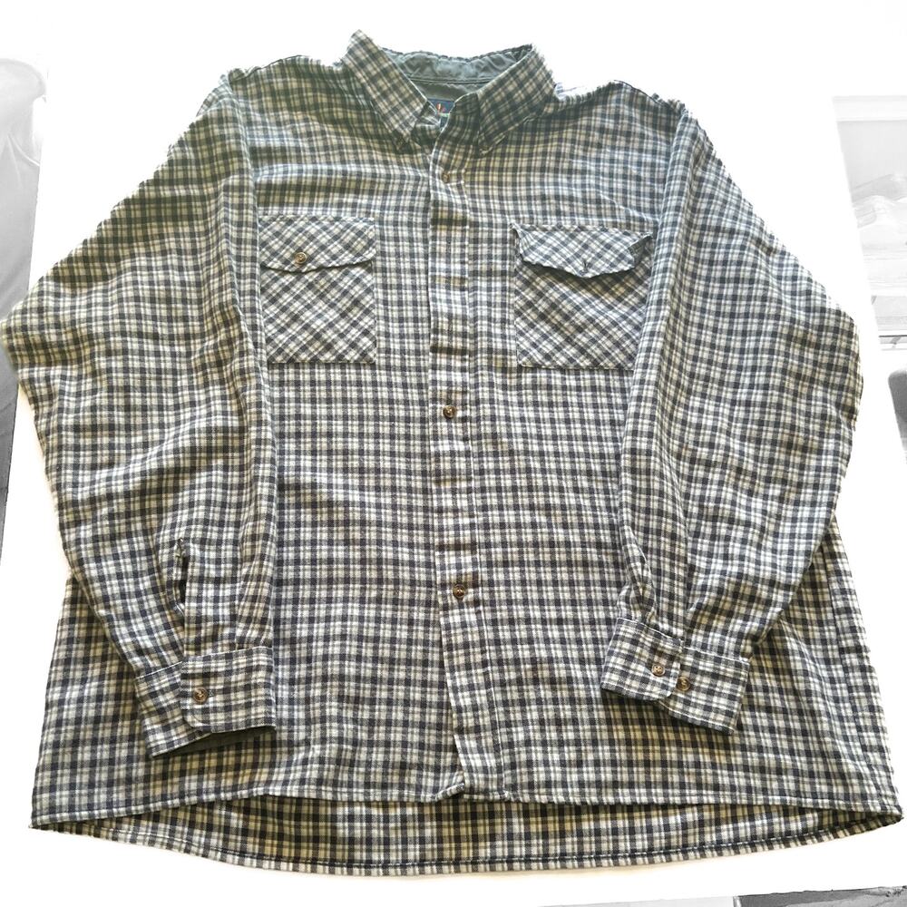 Men's Ivy Crew VTG Flannel Longsleeve Button Down Plaid Shirt